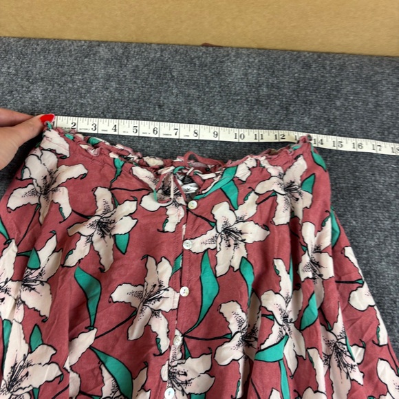 O’NEILL Women’s Kalani Midi Skirt Rusty Rose Floral Print size: Small - Picture 6 of 8